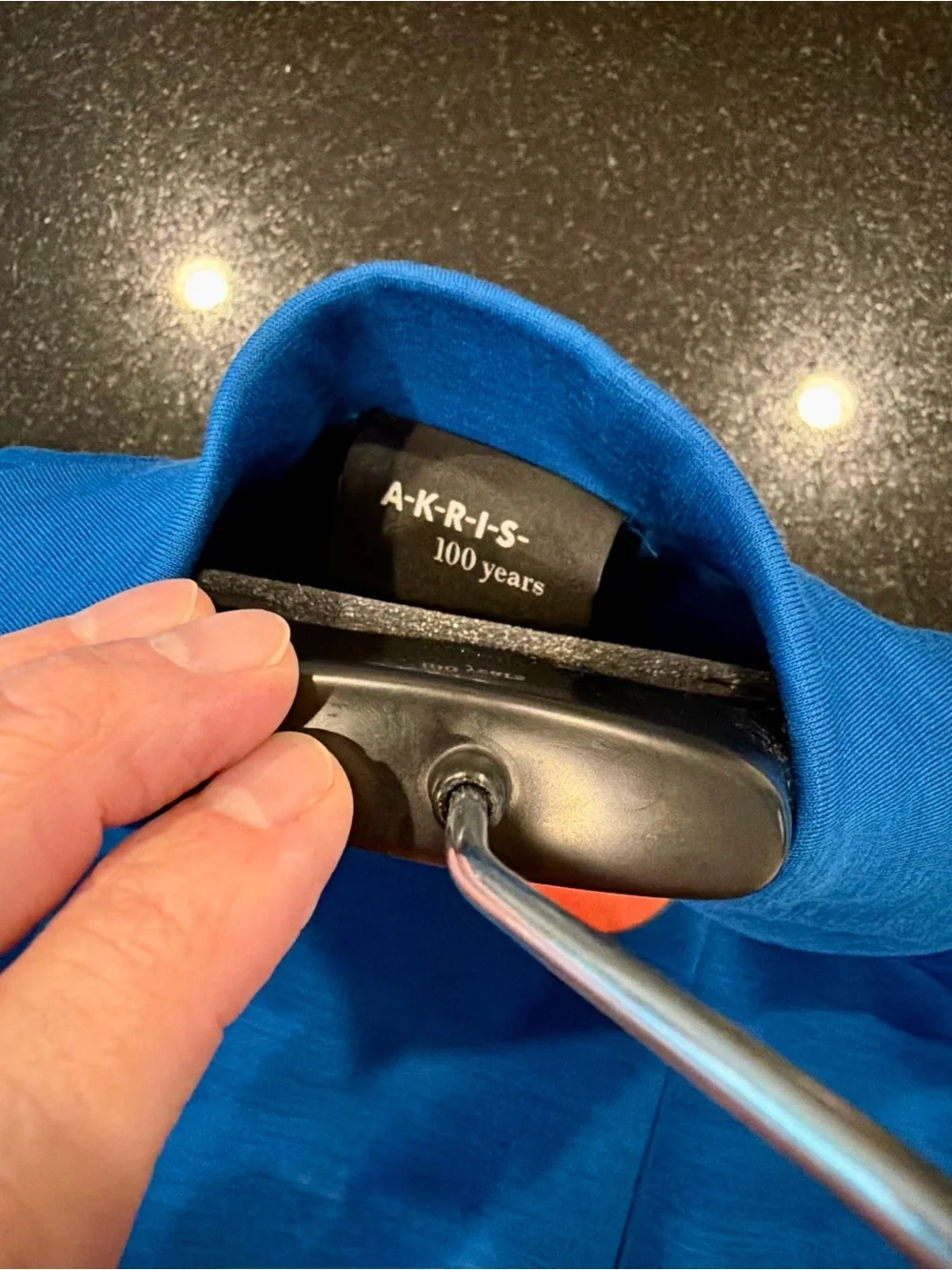 Akris Electric Blue Polo-Style Top - Picture 7 of 8
